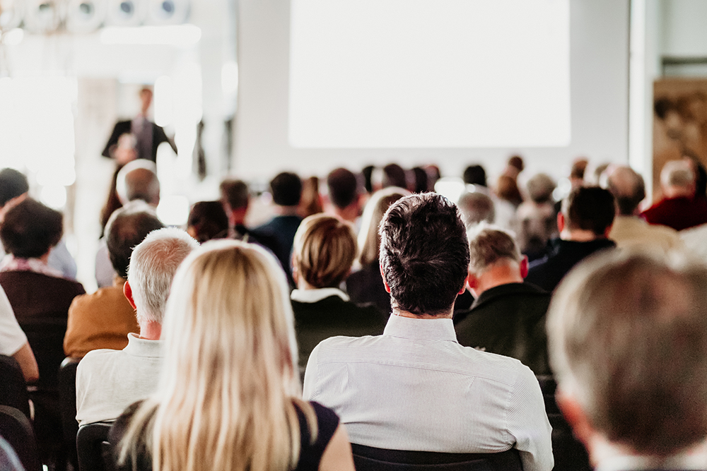 Audience in the lecture hall